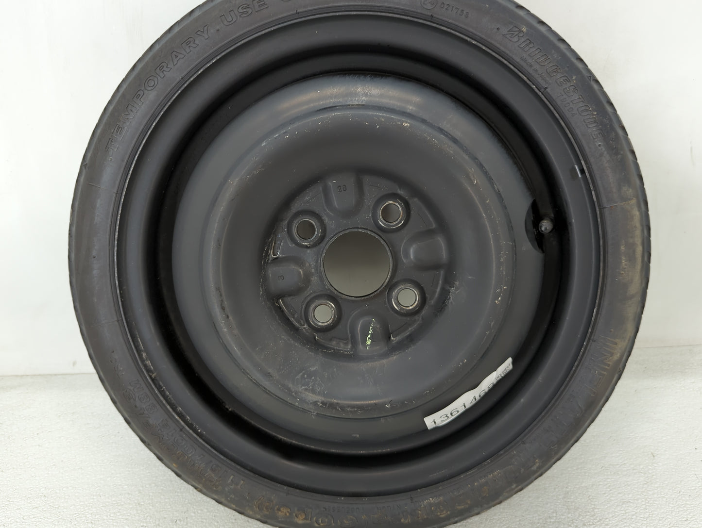 2011-2016 Chevrolet Cruze Spare Donut Tire Wheel Rim Oem - Oemusedautoparts1.com