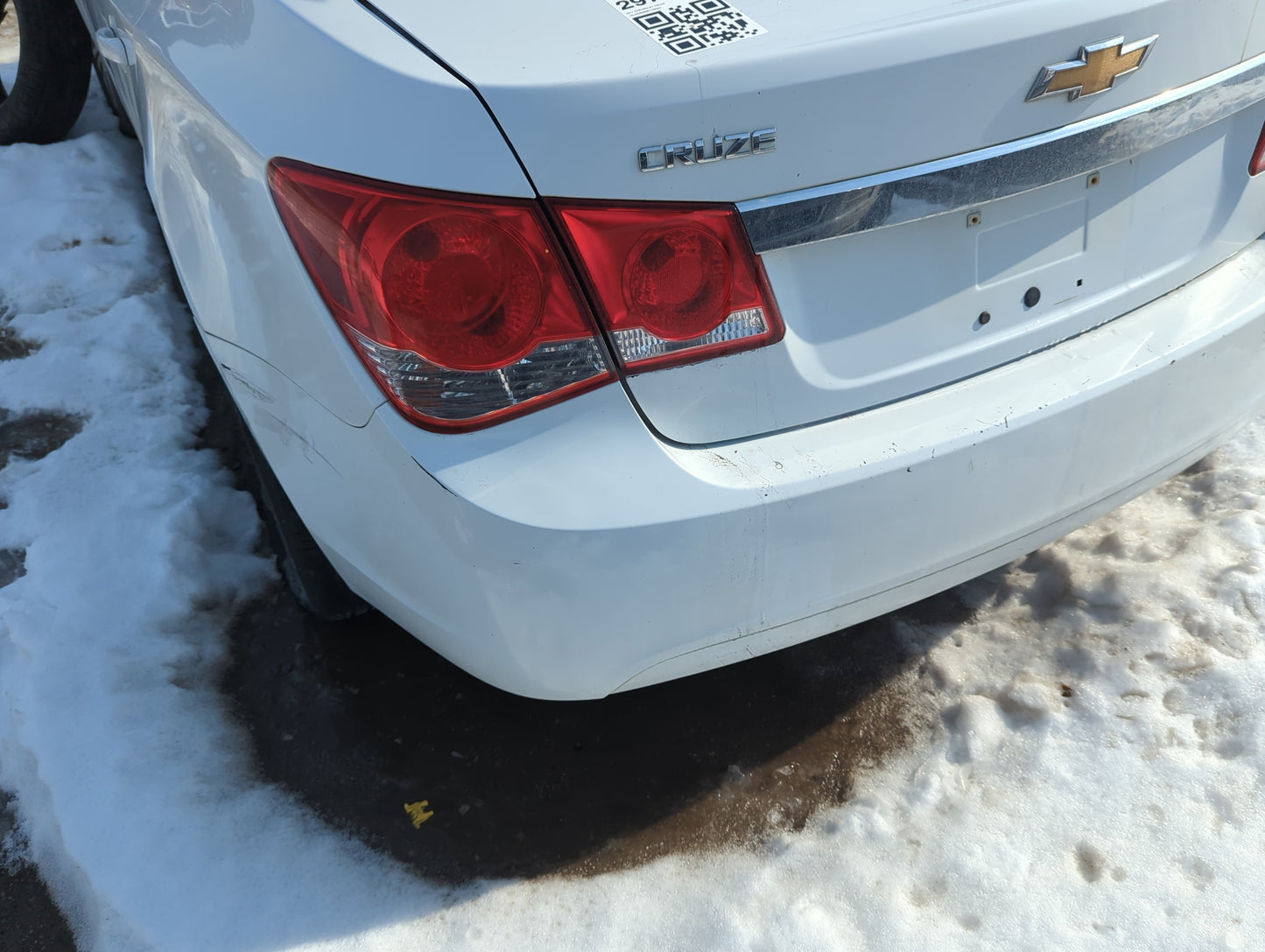 2011-2016 Chevrolet Cruze Rear Bumper Assembly Oem 1366167 - Oemusedautoparts1.com