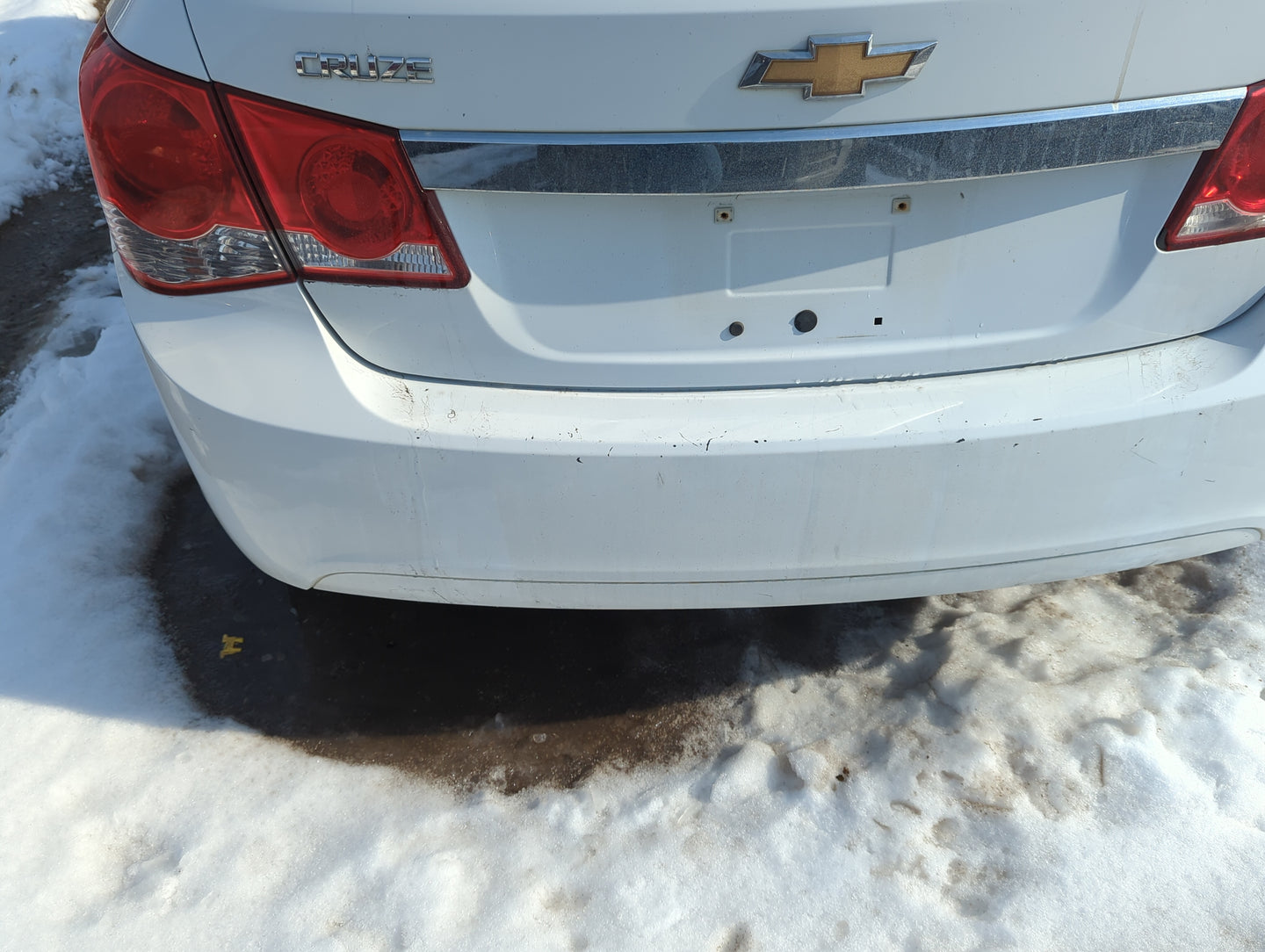 2011-2016 Chevrolet Cruze Rear Bumper Assembly Oem 1366167 - Oemusedautoparts1.com