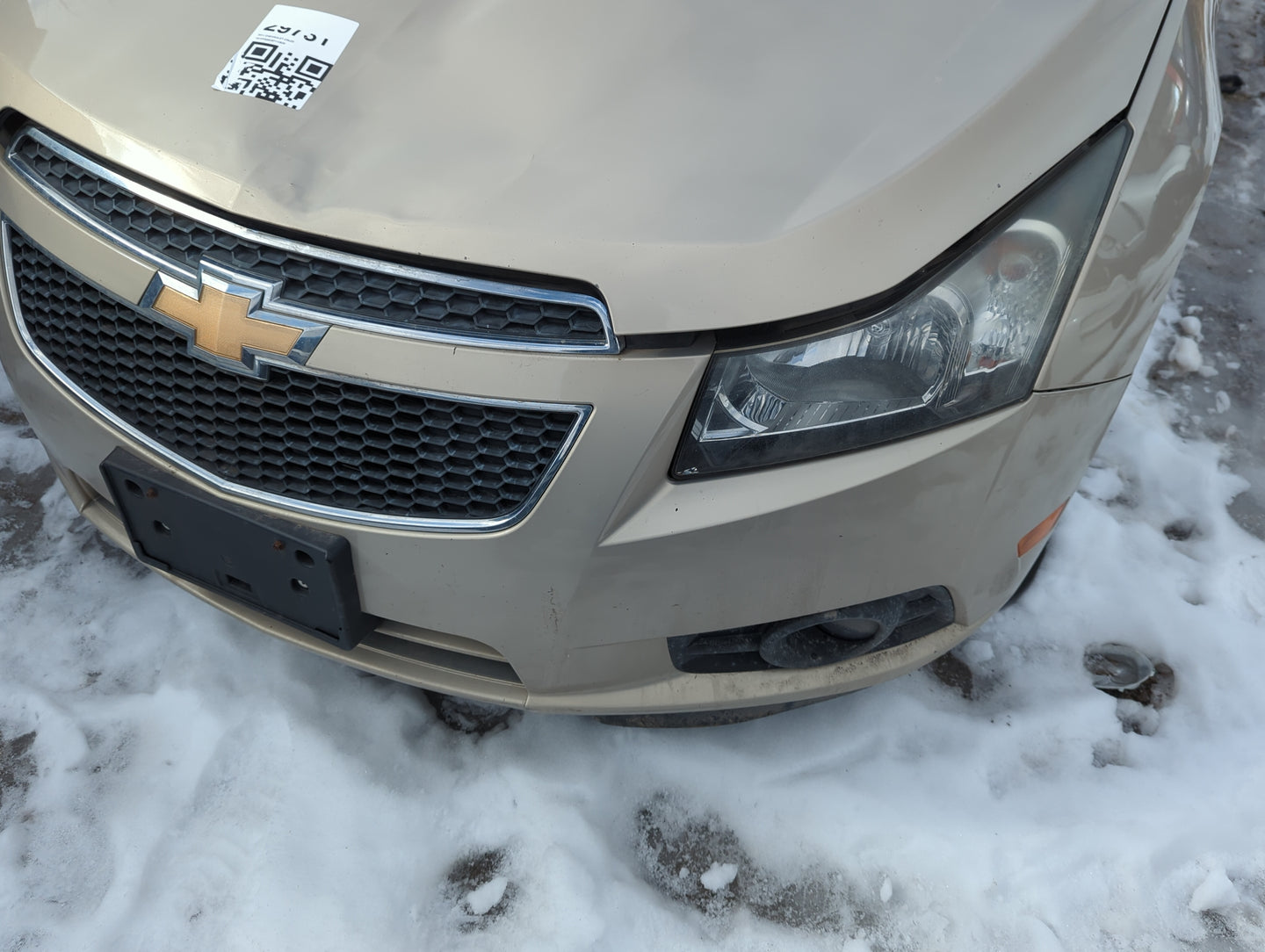 2011-2014 Chevrolet Cruze Front Bumper - Oem 1368042 - Oemusedautoparts1.com