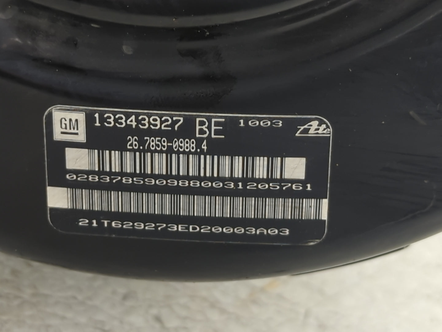 2011-2016 Chevrolet Cruze Power Brake Booster Oem 1422930 - Oemusedautoparts1.com