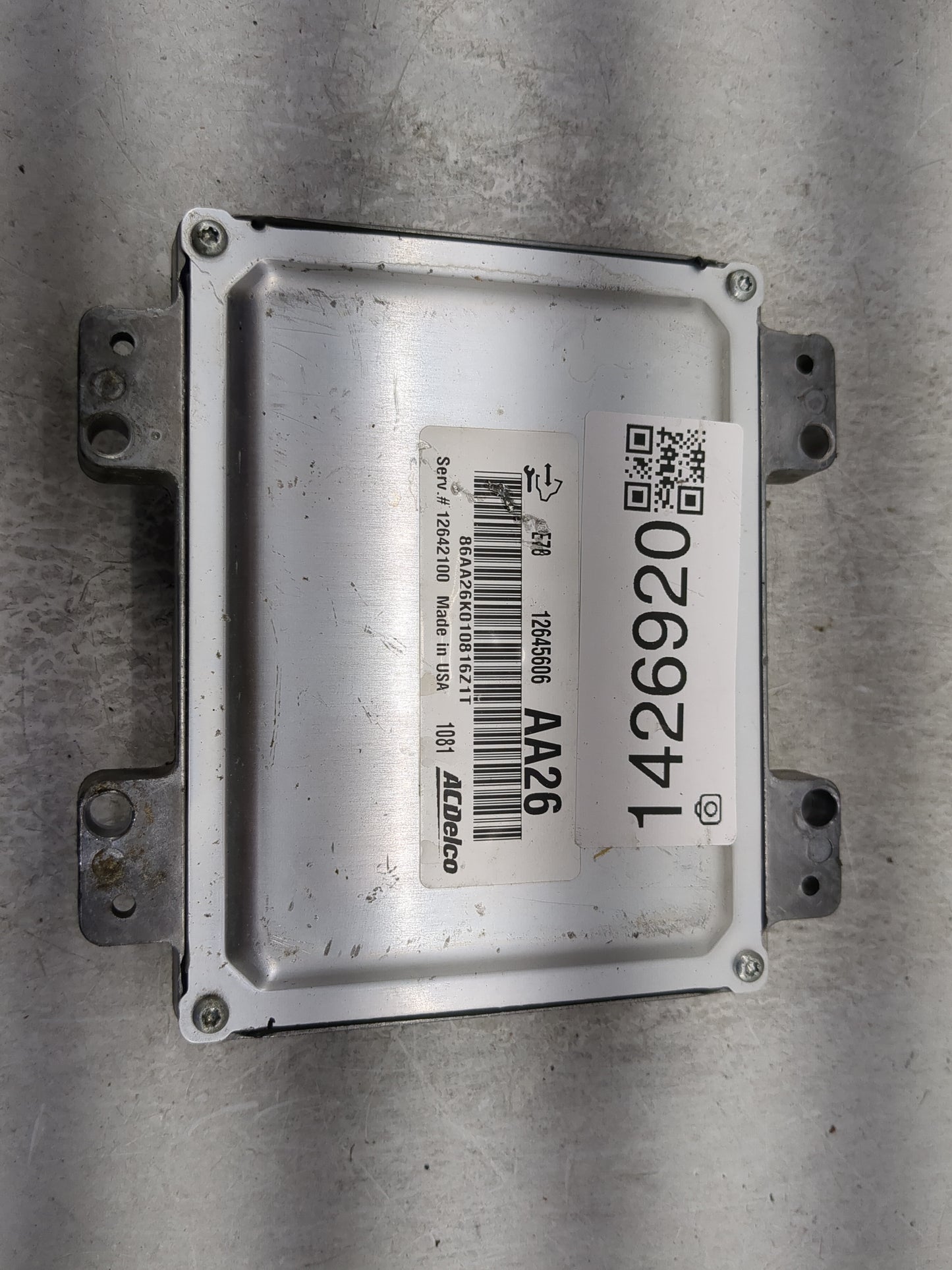 2011 Chevrolet Cruze PCM Engine Control Computer ECU ECM PCU OEM P/N:12645606 Fits OEM Used Auto Parts - Oemusedautoparts1.c