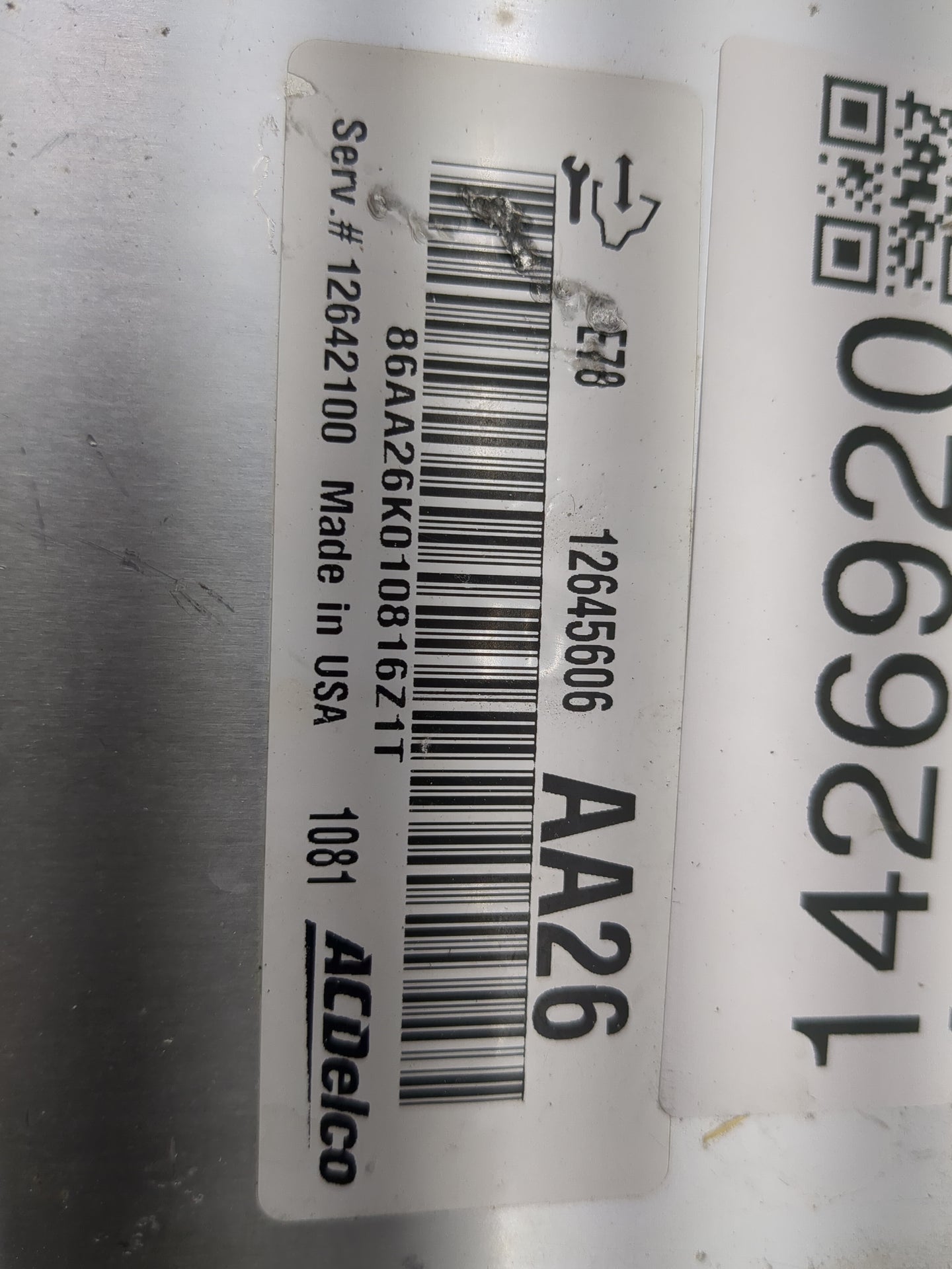 2011 Chevrolet Cruze PCM Engine Control Computer ECU ECM PCU OEM P/N:12645606 Fits OEM Used Auto Parts - Oemusedautoparts1.c
