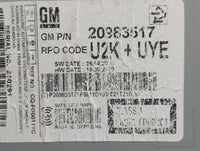 2011-2012 Chevrolet Cruze Radio AM FM Cd Player Receiver Replacement P/N:20983517 CQ-FG5011YC Fits Fits 2010 2011 2012 OEM U