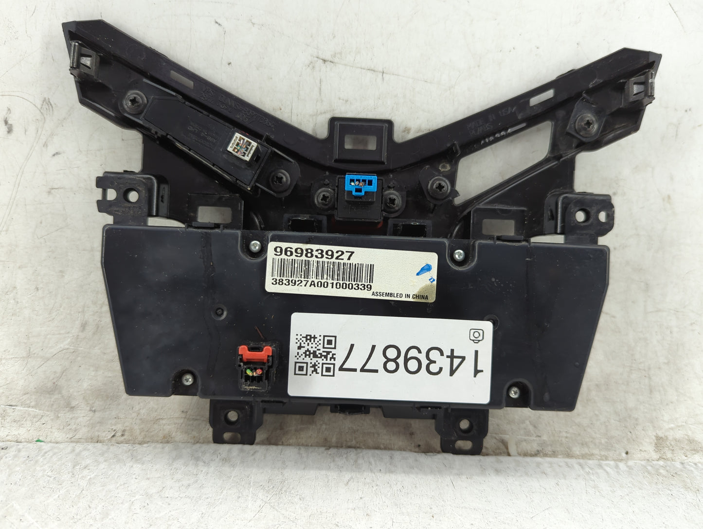 2011-2012 Chevrolet Cruze Climate Control Module Temperature AC/Heater Replacement P/N:96983927 Fits Fits 2011 2012 OEM Used