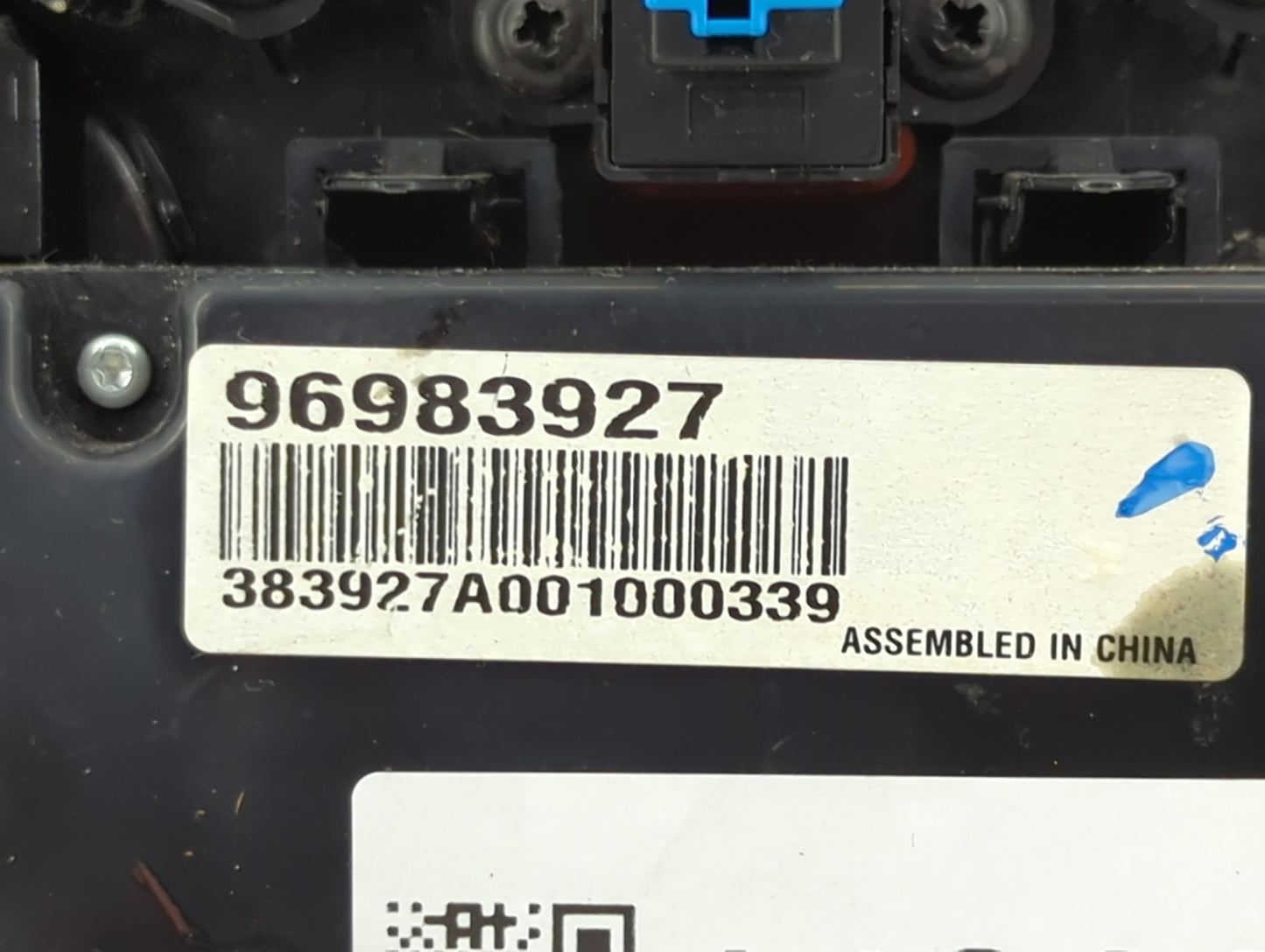 2011-2012 Chevrolet Cruze Climate Control Module Temperature AC/Heater Replacement P/N:96983927 Fits Fits 2011 2012 OEM Used