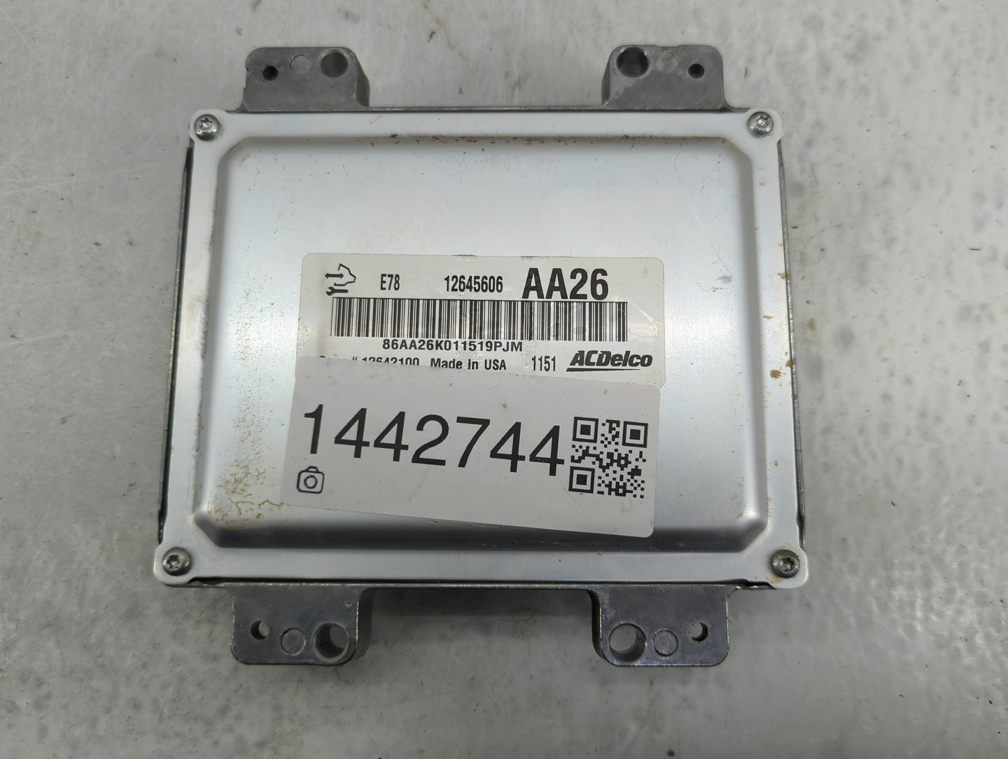 2011 Chevrolet Cruze PCM Engine Control Computer ECU ECM PCU OEM P/N:12645606 12642100 Fits OEM Used Auto Parts - Oemusedaut
