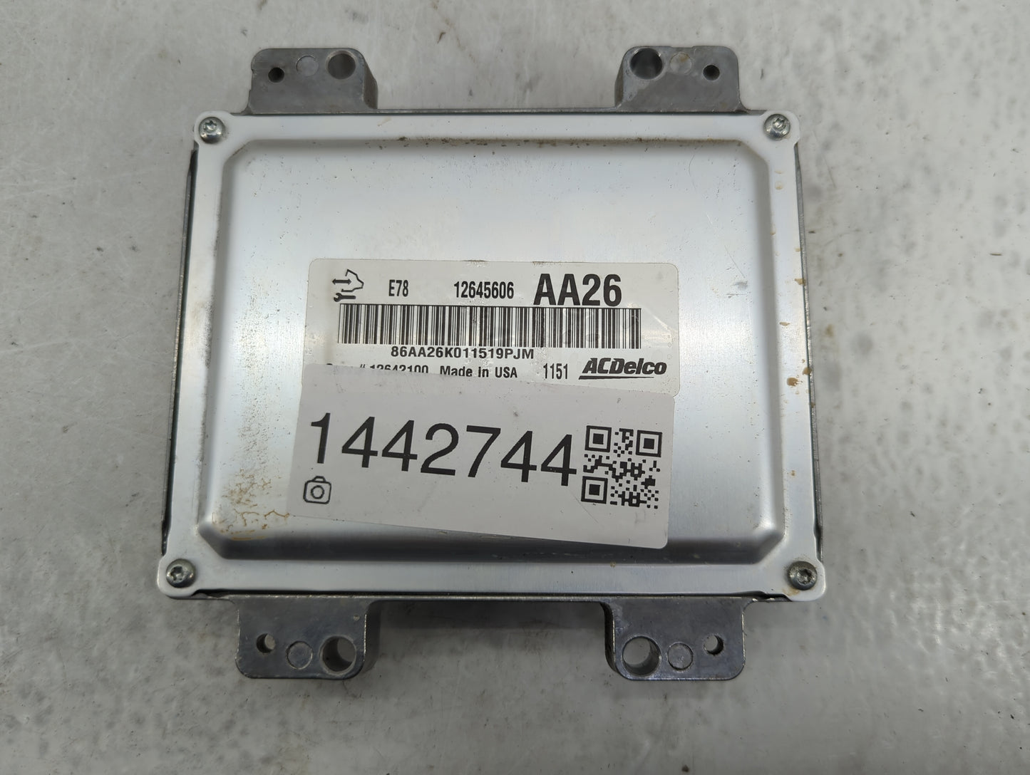 2011 Chevrolet Cruze PCM Engine Control Computer ECU ECM PCU OEM P/N:12645606 12642100 Fits OEM Used Auto Parts - Oemusedaut