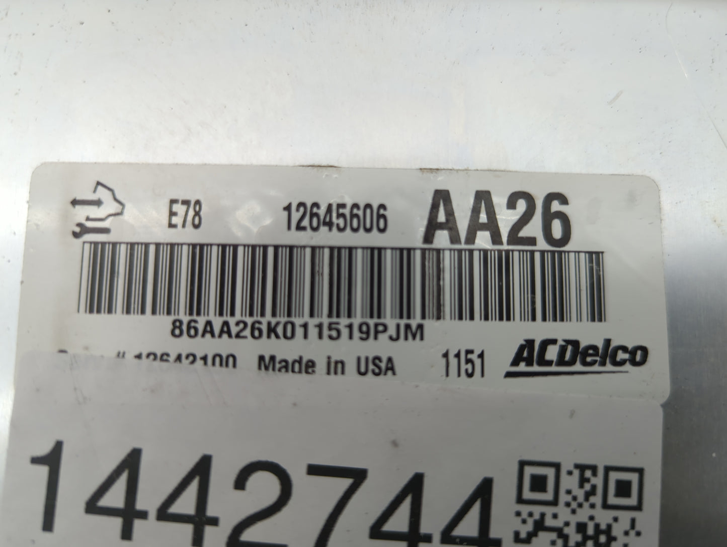 2011 Chevrolet Cruze PCM Engine Control Computer ECU ECM PCU OEM P/N:12645606 12642100 Fits OEM Used Auto Parts - Oemusedaut
