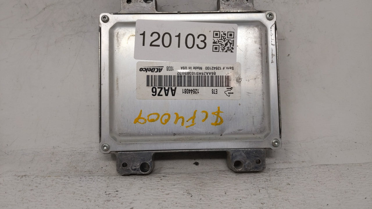 2011 Chevrolet Cruze PCM Engine Control Computer ECU ECM PCU OEM P/N:12645606,12644081 12645606 Fits OEM Used Auto Parts - O
