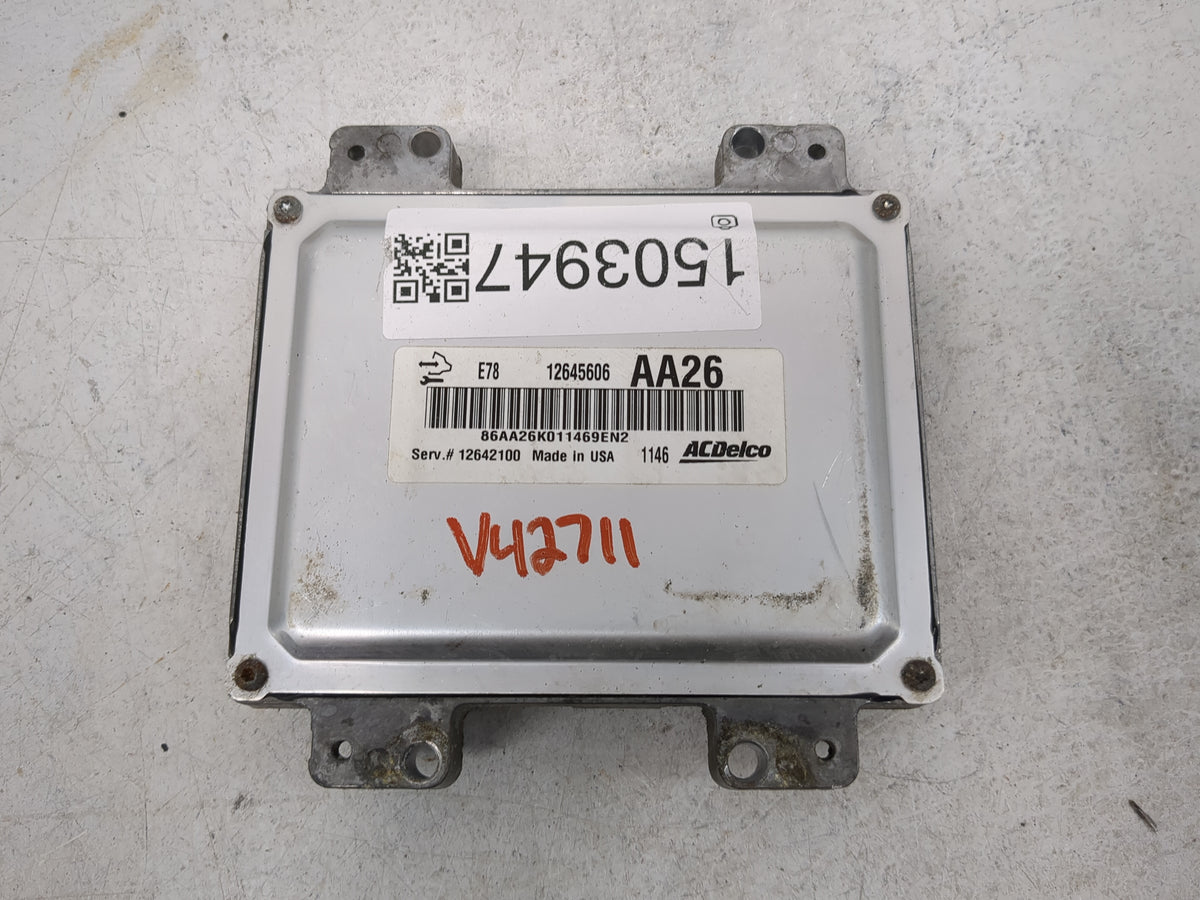 2011 Chevrolet Cruze PCM Engine Control Computer ECU ECM PCU OEM P/N:12645606 12642100 OEM Used Auto Parts - Oemusedautopart
