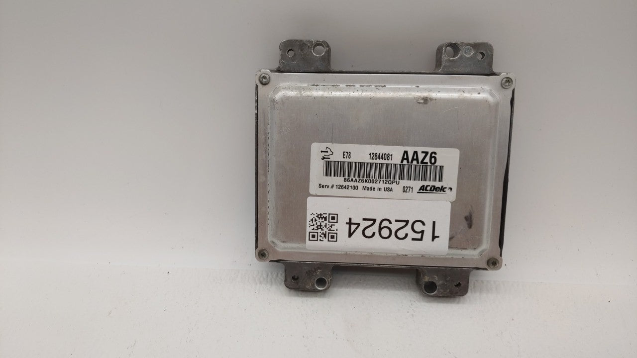 2011 Chevrolet Cruze PCM Engine Control Computer ECU ECM PCU OEM P/N:12645606 12644081, 12645606 Fits OEM Used Auto Parts - 
