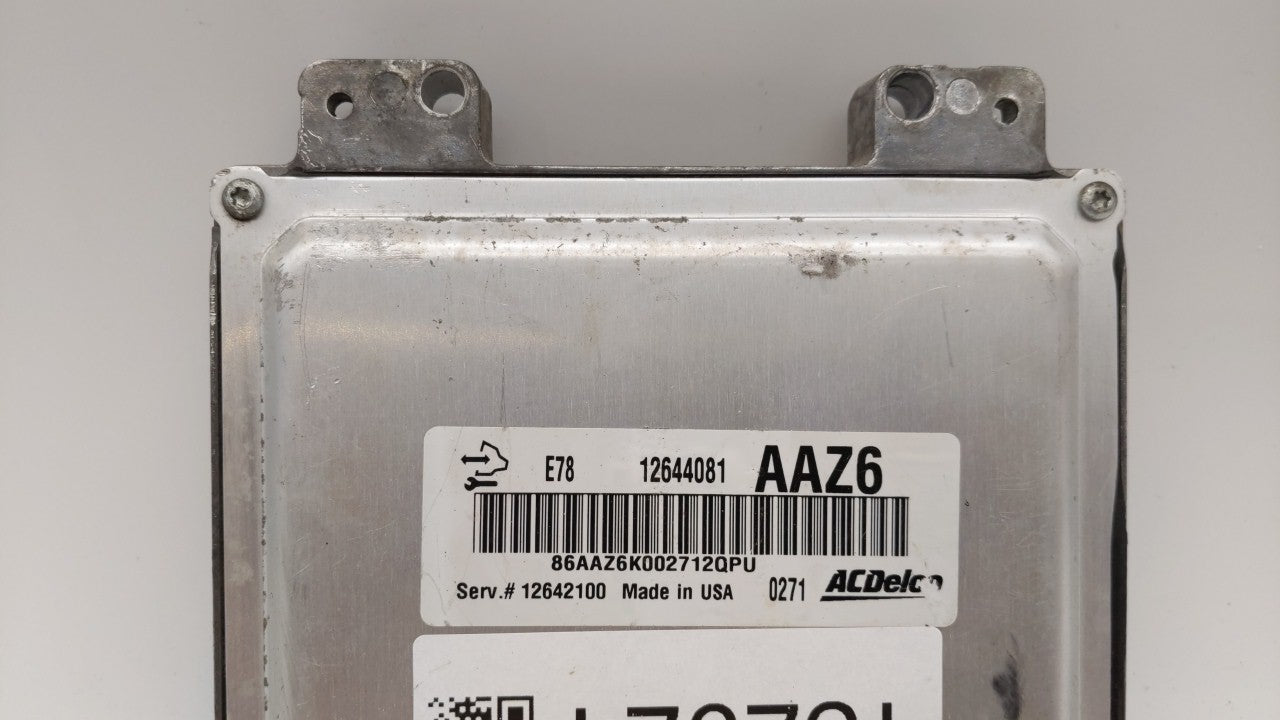 2011 Chevrolet Cruze PCM Engine Control Computer ECU ECM PCU OEM P/N:12645606 12644081, 12645606 Fits OEM Used Auto Parts - 