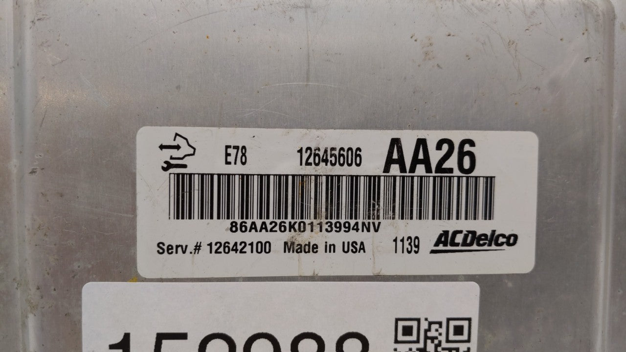 2011 Chevrolet Cruze PCM Engine Control Computer ECU ECM PCU OEM P/N:12645606 12644081, 12645606 Fits OEM Used Auto Parts - 