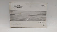 2011 Chevrolet Cruze Owners Manual Book Guide OEM Used Auto Parts - Oemusedautoparts1.com