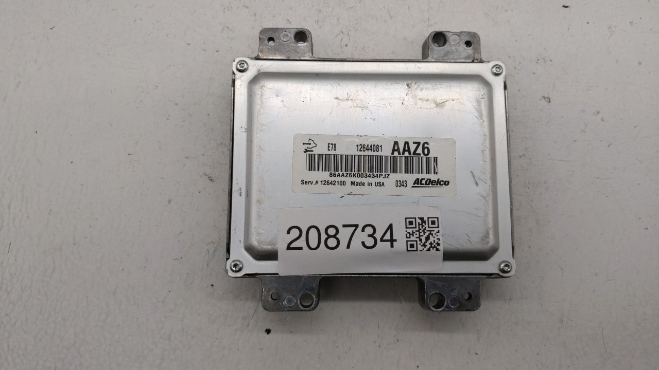 2011 Chevrolet Cruze PCM Engine Control Computer ECU ECM PCU OEM P/N:12642100 12645606, 12644081, 12640466 Fits OEM Used Aut