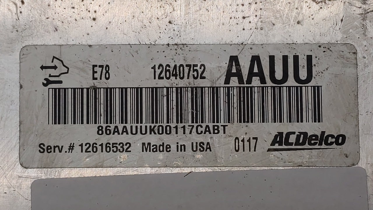 2011 Chevrolet Cruze PCM Engine Control Computer ECU ECM PCU OEM P/N:12616532 12640752, 12642100, 12645606, 12644081 Fits OE