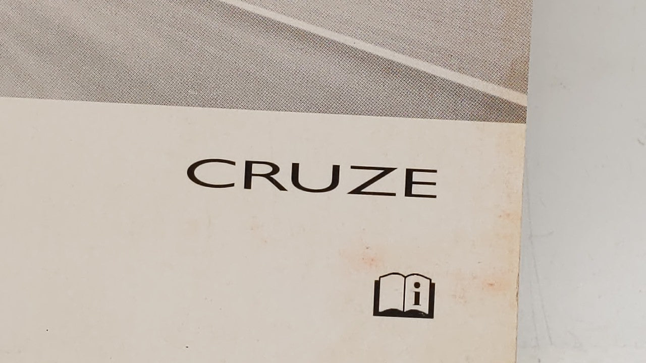 2011 Chevrolet Cruze Owners Manual Book Guide OEM Used Auto Parts - Oemusedautoparts1.com