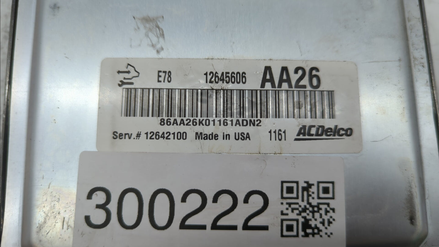 2011 Chevrolet Cruze PCM Engine Control Computer ECU ECM PCU OEM P/N:12616532 12640752, 12642100, 12645606, 12644081 Fits OE