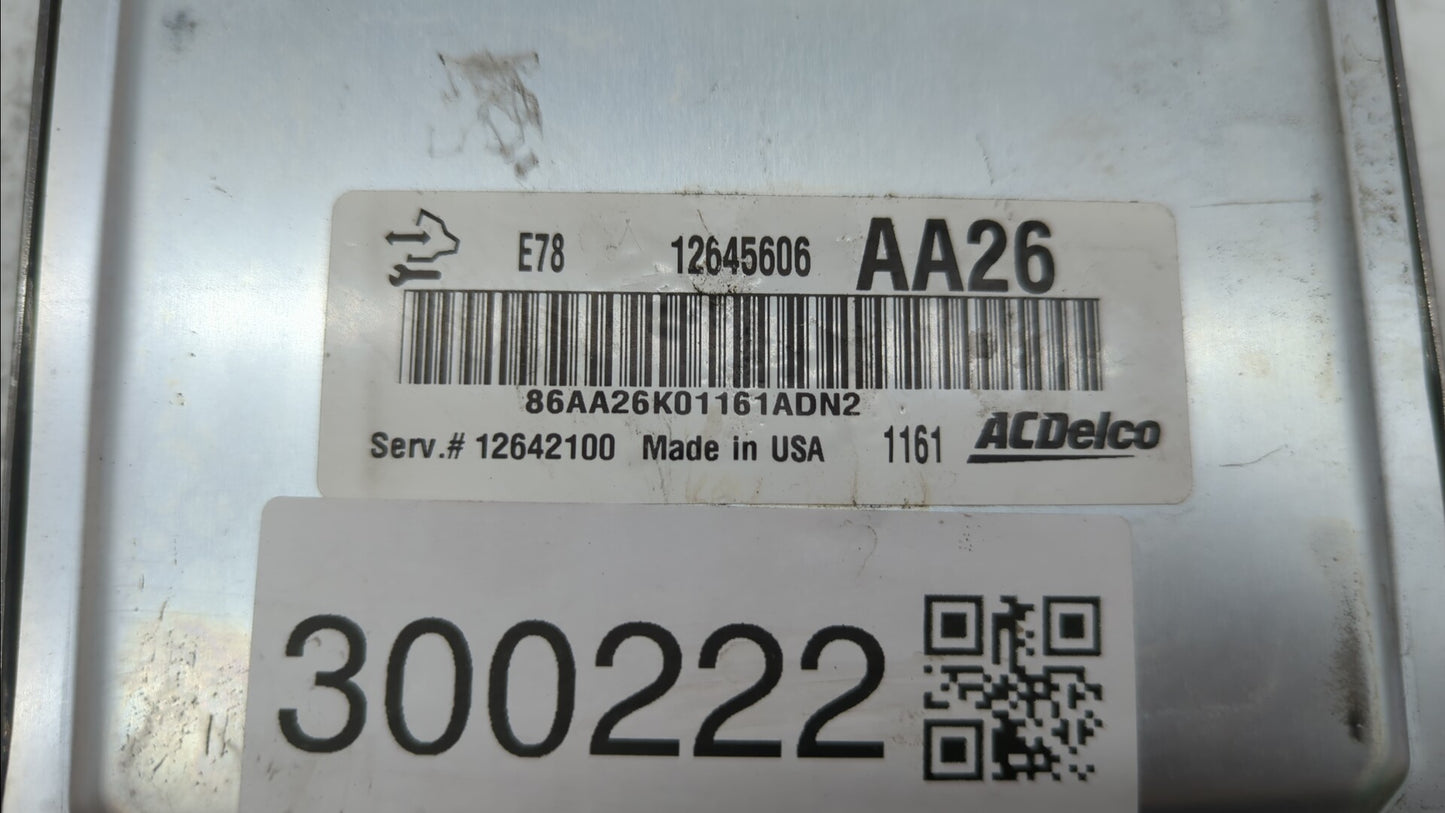 2011 Chevrolet Cruze PCM Engine Control Computer ECU ECM PCU OEM P/N:12616532 12640752, 12642100, 12645606, 12644081 Fits OE