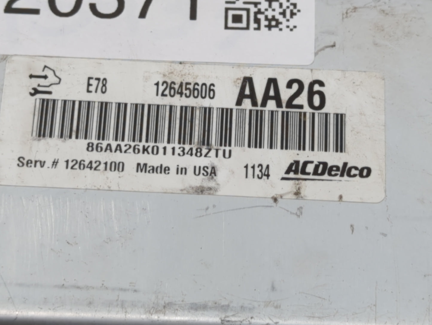 2011 Chevrolet Cruze PCM Engine Control Computer ECU ECM PCU OEM P/N:12616532 12640752, 12642100, 12645606, 12644081 Fits OE