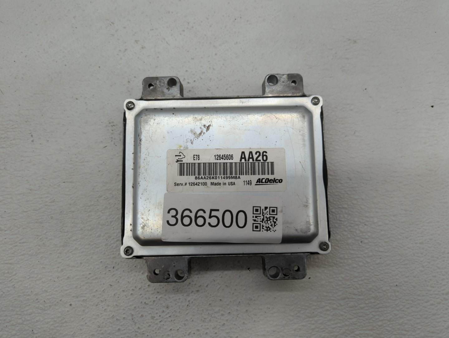 2011 Chevrolet Cruze PCM Engine Control Computer ECU ECM PCU OEM P/N:12642100 12616532, 12640752, 12645606, 12644081 Fits OE