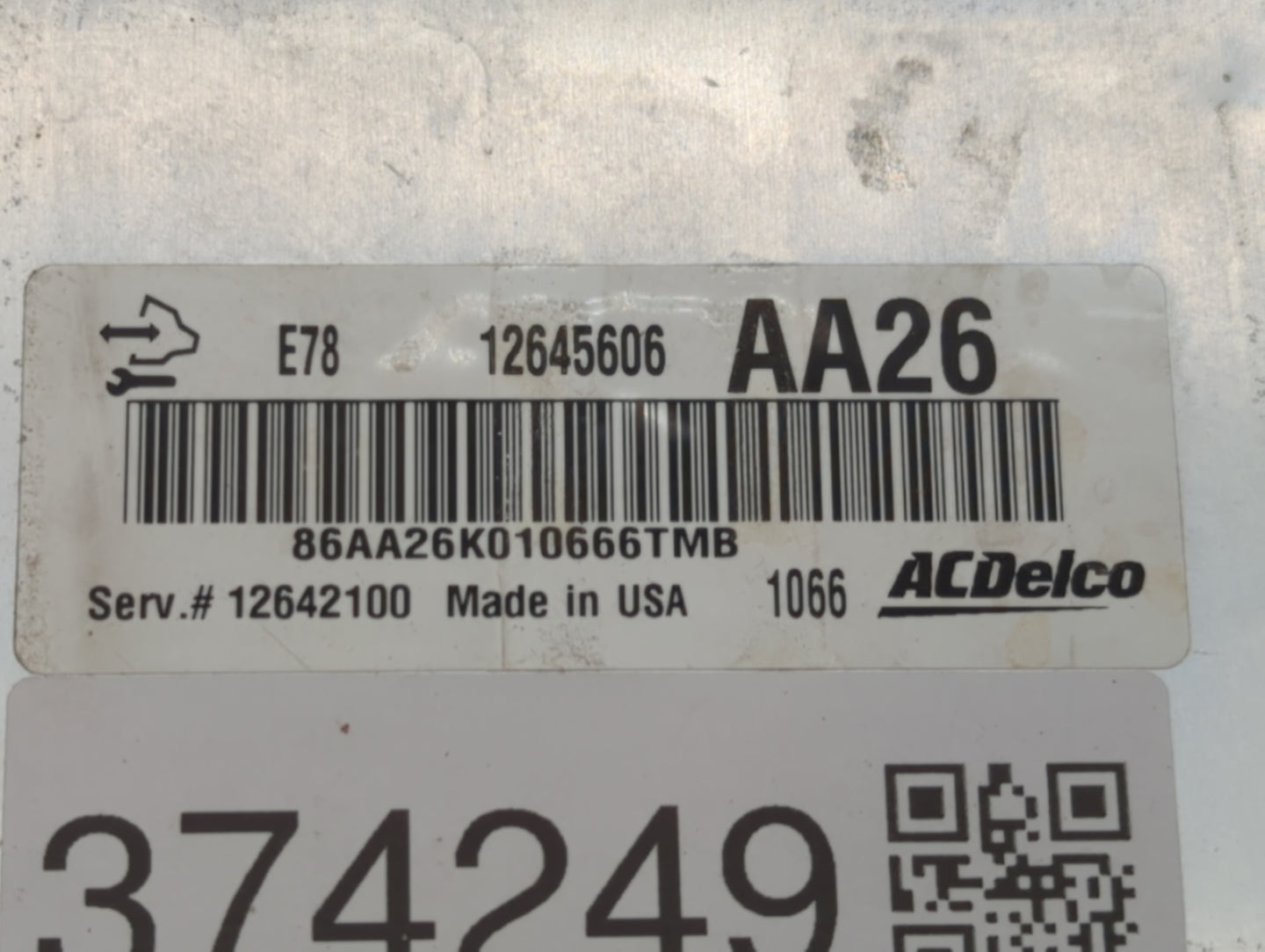 2011 Chevrolet Cruze PCM Engine Control Computer ECU ECM PCU OEM P/N:12642100 12616532, 12640752, 12645606, 12644081 Fits OE