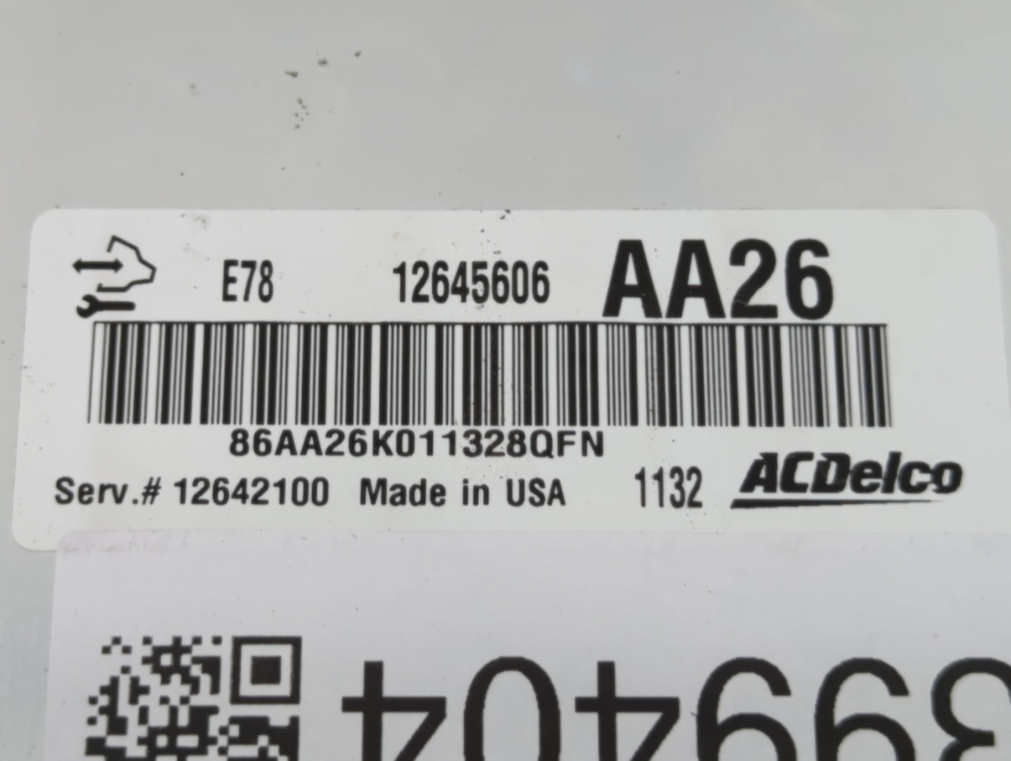 2011 Chevrolet Cruze PCM Engine Control Computer ECU ECM PCU OEM P/N:12642100 12616532, 12640752, 12645606, 12644081 Fits OE