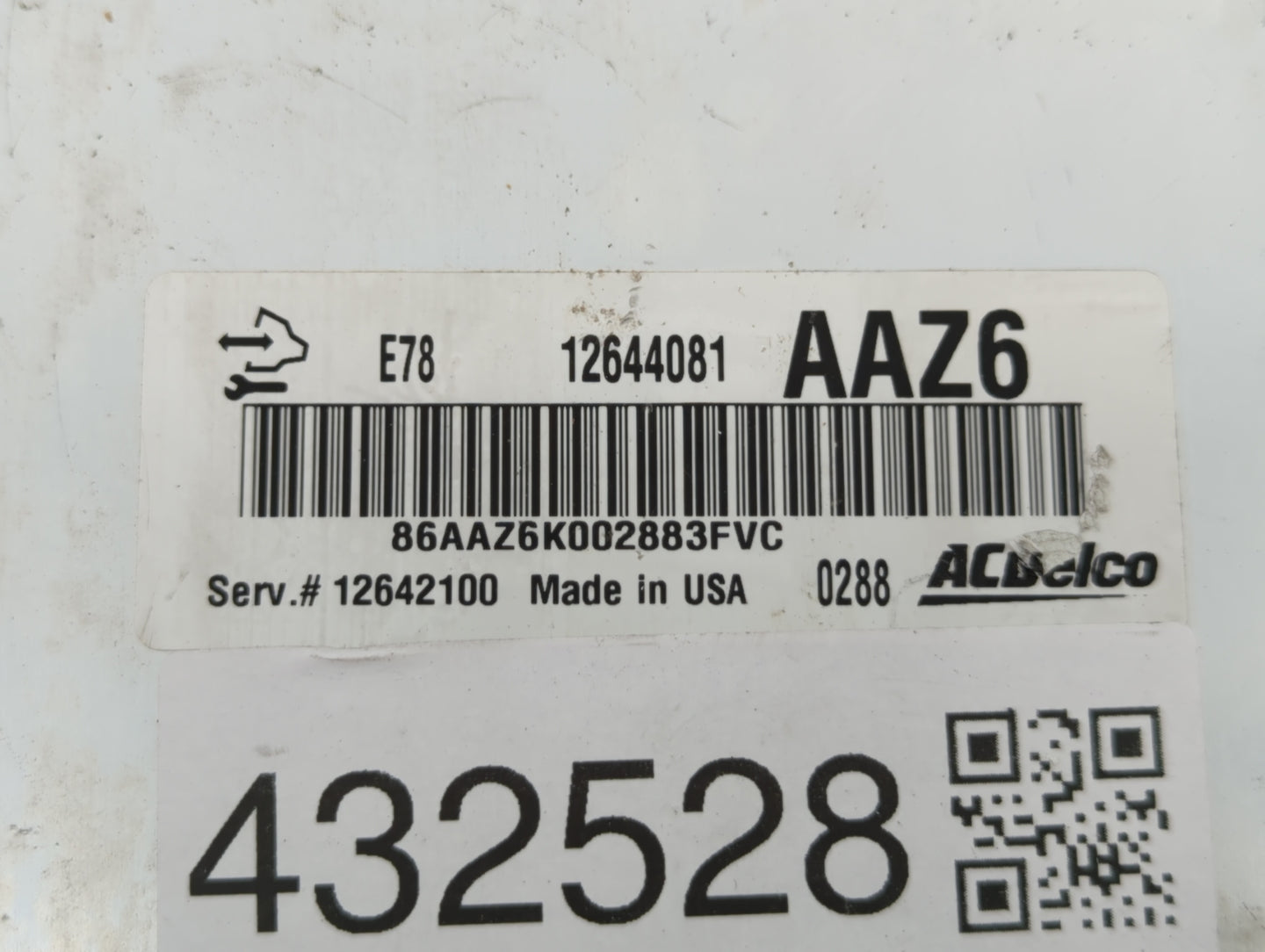 2011 Chevrolet Cruze PCM Engine Control Computer ECU ECM PCU OEM P/N:12642100 12616532, 12640752, 12645606, 12644081 Fits OE