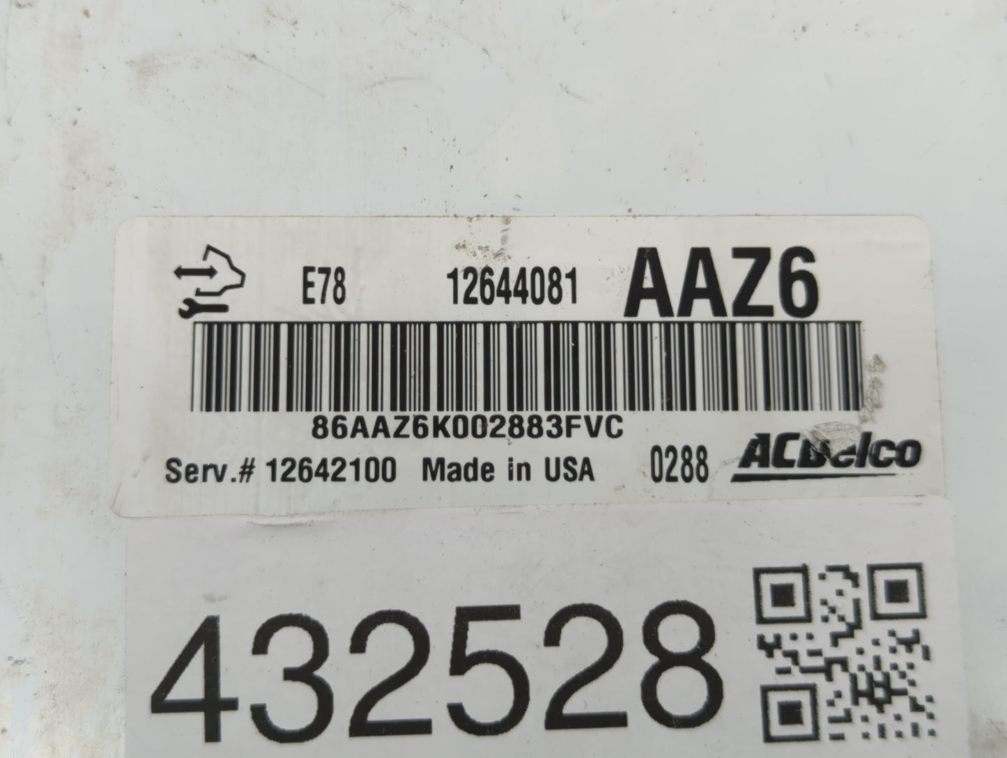 2011 Chevrolet Cruze PCM Engine Control Computer ECU ECM PCU OEM P/N:12642100 12616532, 12640752, 12645606, 12644081 Fits OE