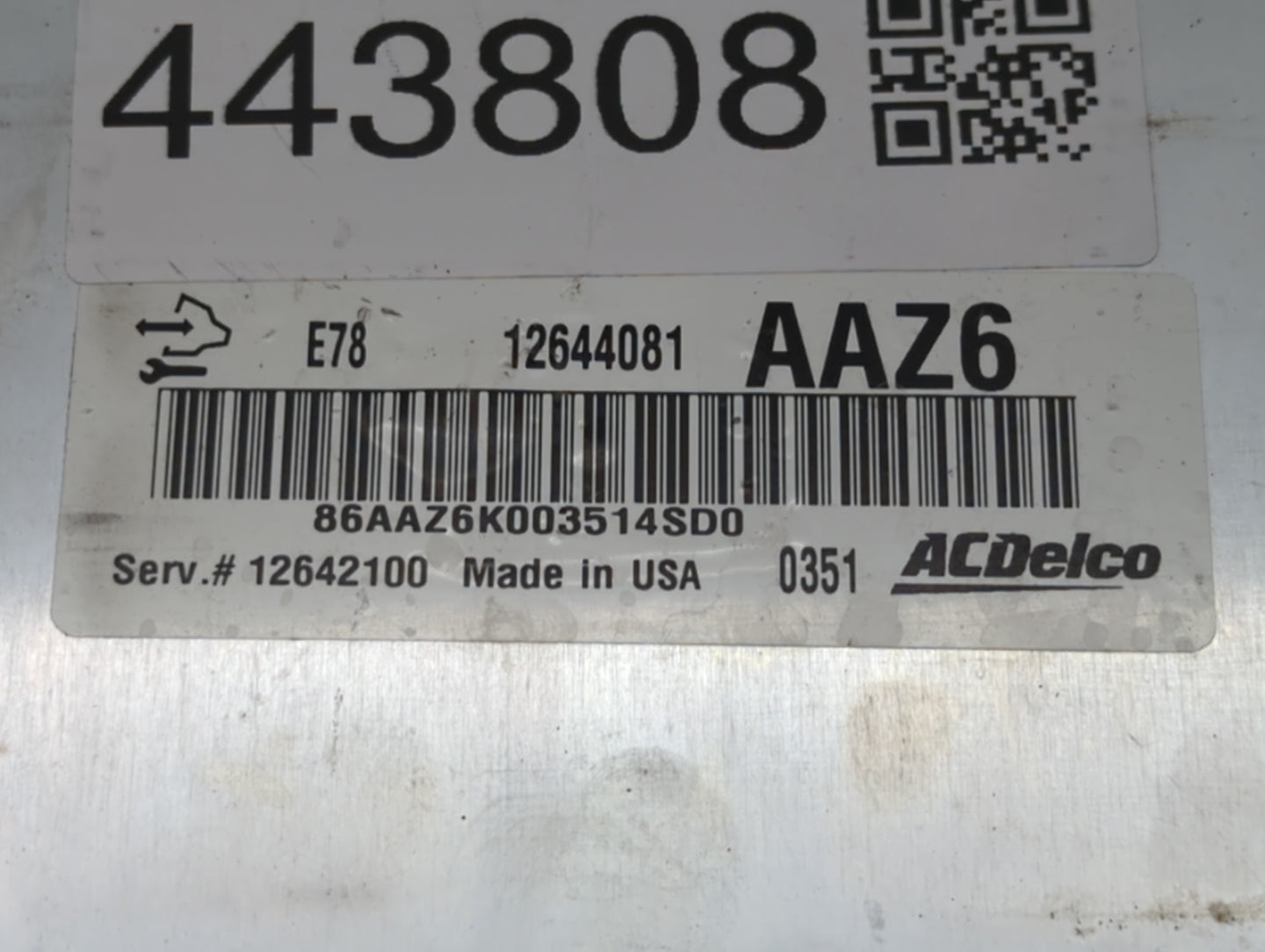 2011 Chevrolet Cruze PCM Engine Control Computer ECU ECM PCU OEM P/N:12642100 12616532, 12640752, 12645606, 12644081 Fits OE