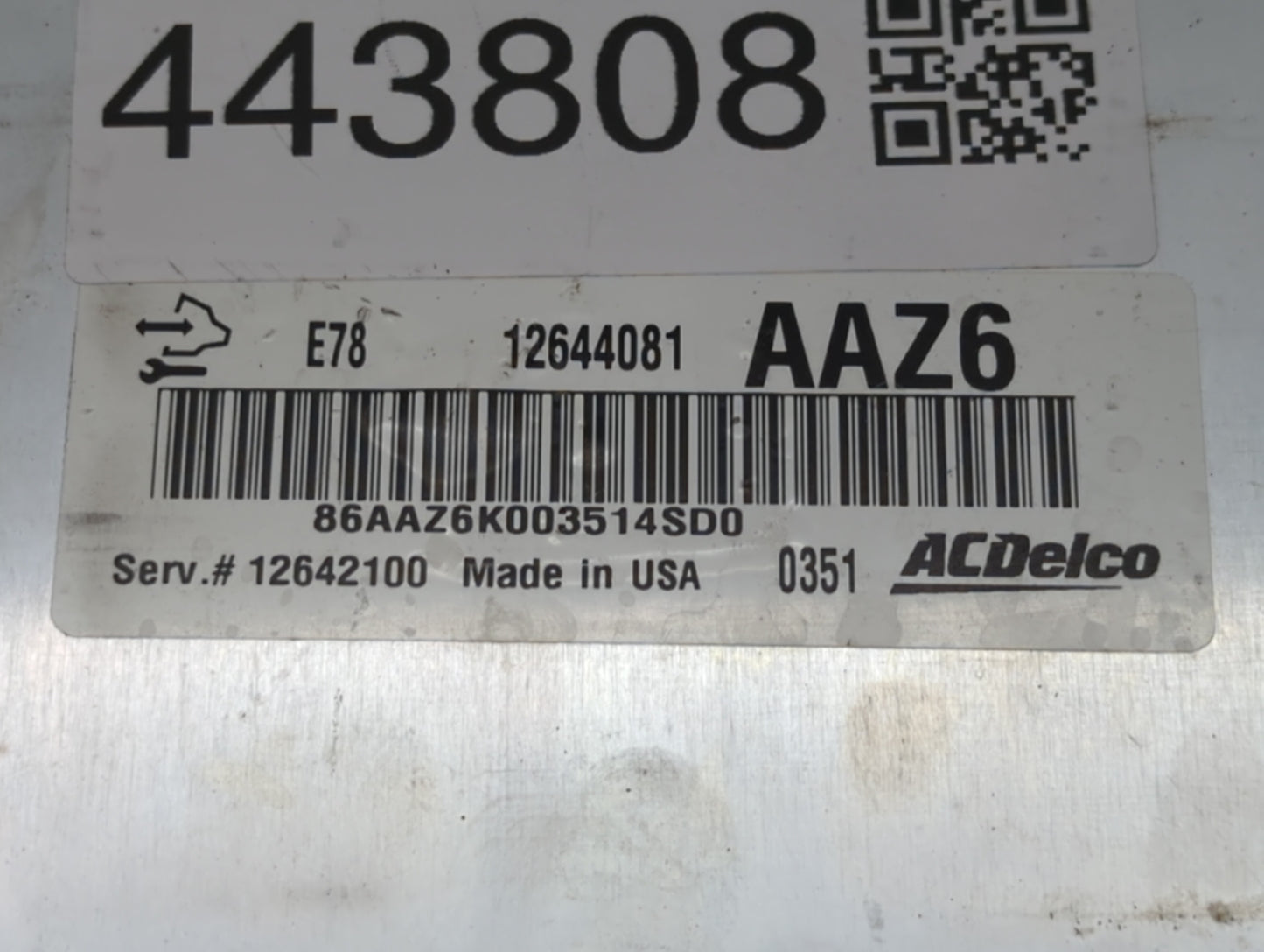 2011 Chevrolet Cruze PCM Engine Control Computer ECU ECM PCU OEM P/N:12642100 12616532, 12640752, 12645606, 12644081 Fits OE