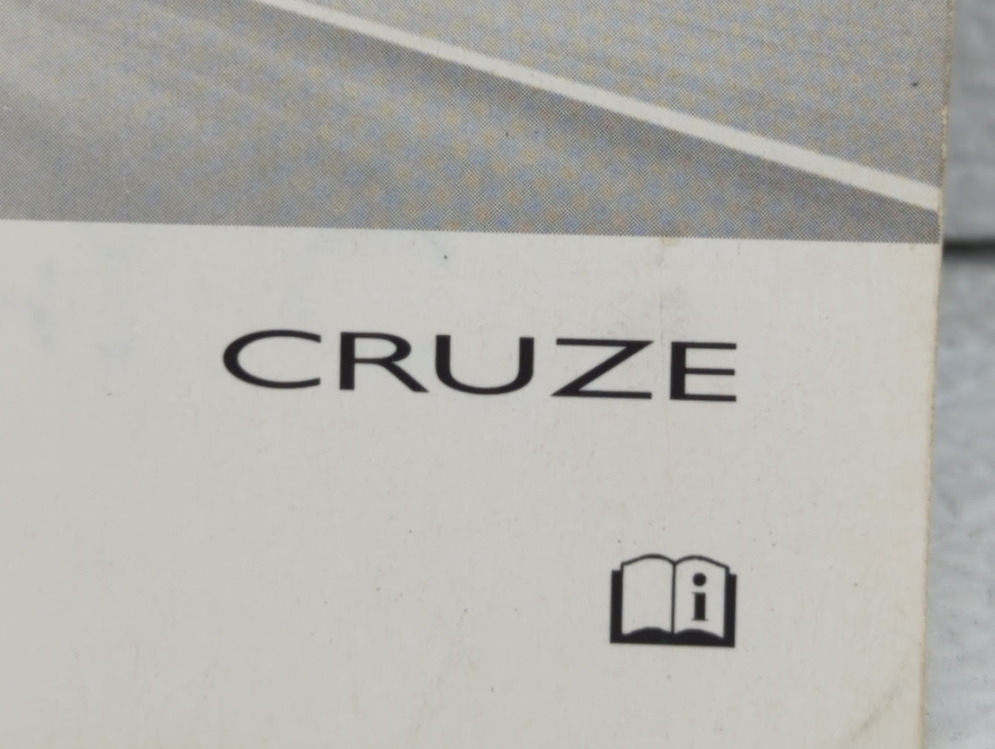 2011 Chevrolet Cruze Owners Manual Book Guide OEM Used Auto Parts - Oemusedautoparts1.com