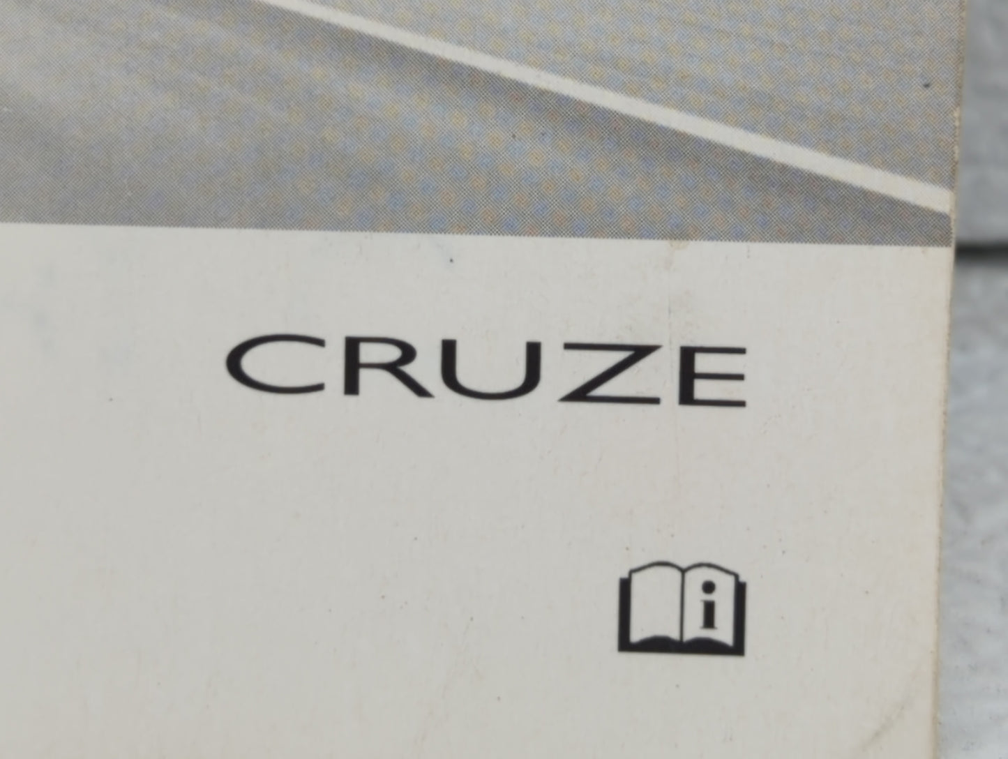 2011 Chevrolet Cruze Owners Manual Book Guide OEM Used Auto Parts - Oemusedautoparts1.com