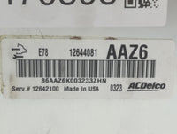2011 Chevrolet Cruze PCM Engine Control Computer ECU ECM PCU OEM P/N:12644081 NEC018-671 Fits OEM Used Auto Parts - Oemuseda