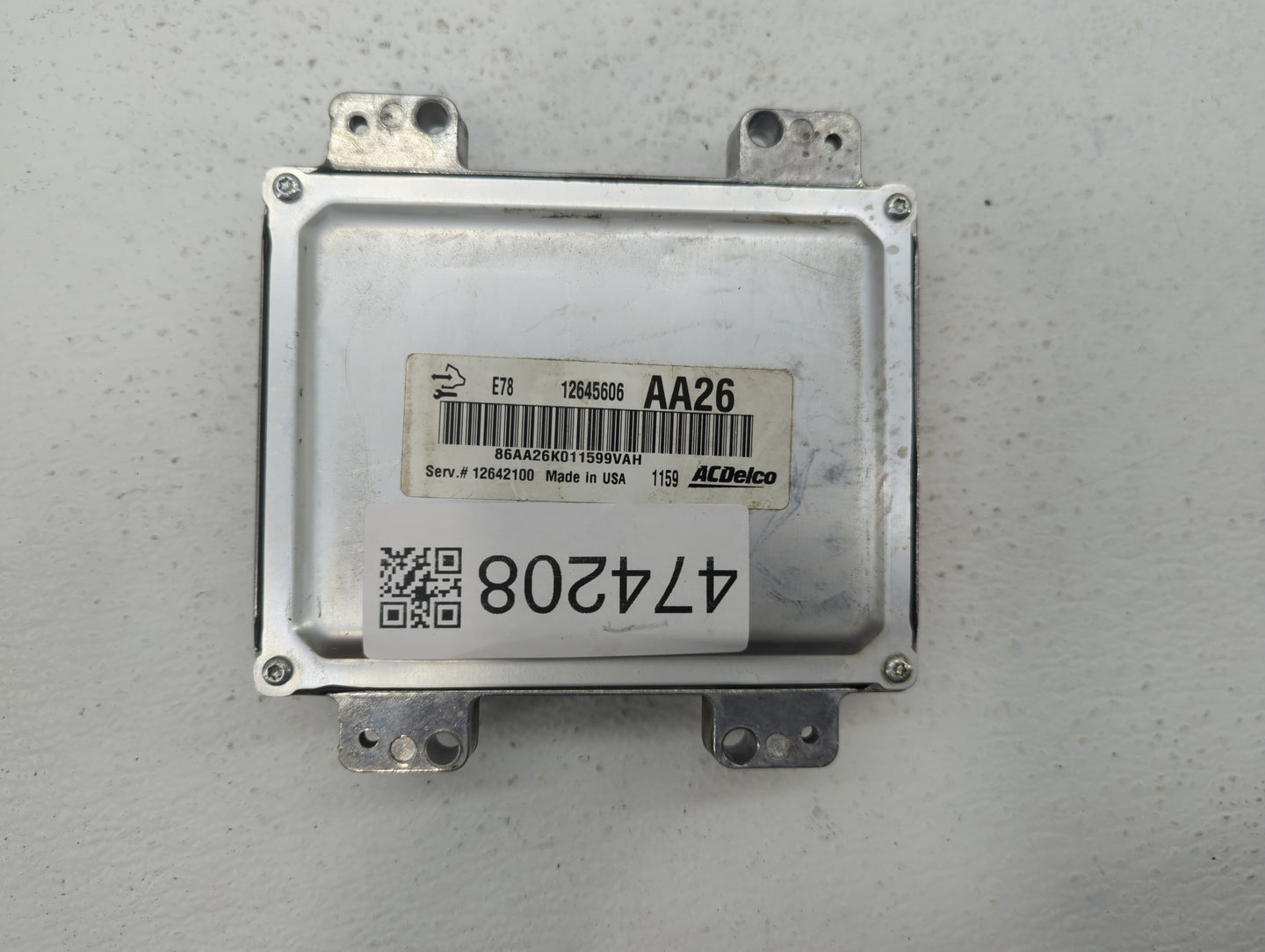 2011 Chevrolet Cruze PCM Engine Control Computer ECU ECM PCU OEM P/N:12642100 12645606, 12644081 Fits OEM Used Auto Parts - 