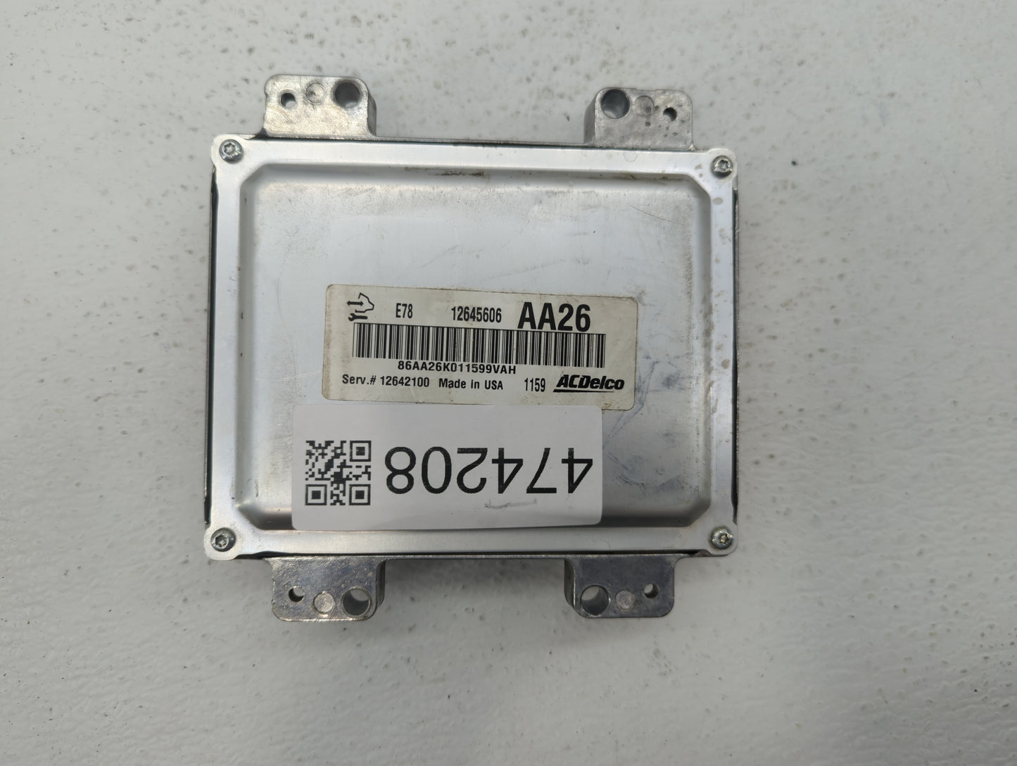 2011 Chevrolet Cruze PCM Engine Control Computer ECU ECM PCU OEM P/N:12642100 12645606, 12644081 Fits OEM Used Auto Parts - 