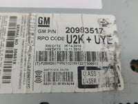 2011-2012 Chevrolet Cruze Radio AM FM Cd Player Receiver Replacement P/N:20983517 22870782, 95914367 Fits Fits 2010 2011 201
