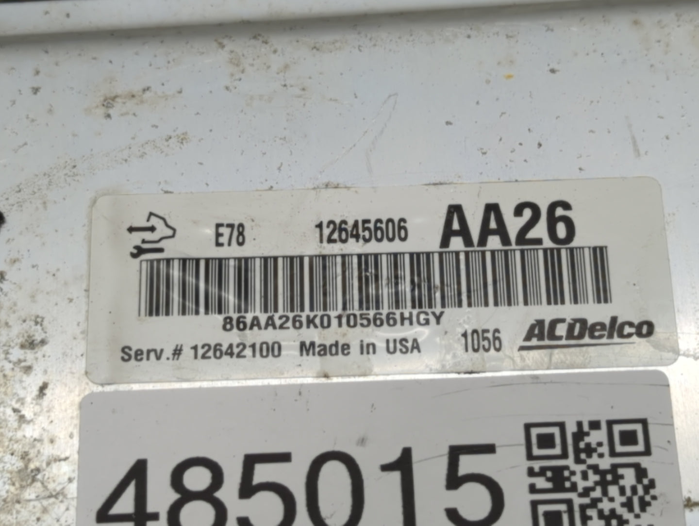 2011 Chevrolet Cruze PCM Engine Control Computer ECU ECM PCU OEM P/N:12642100 12645606, 12644081 Fits OEM Used Auto Parts - 