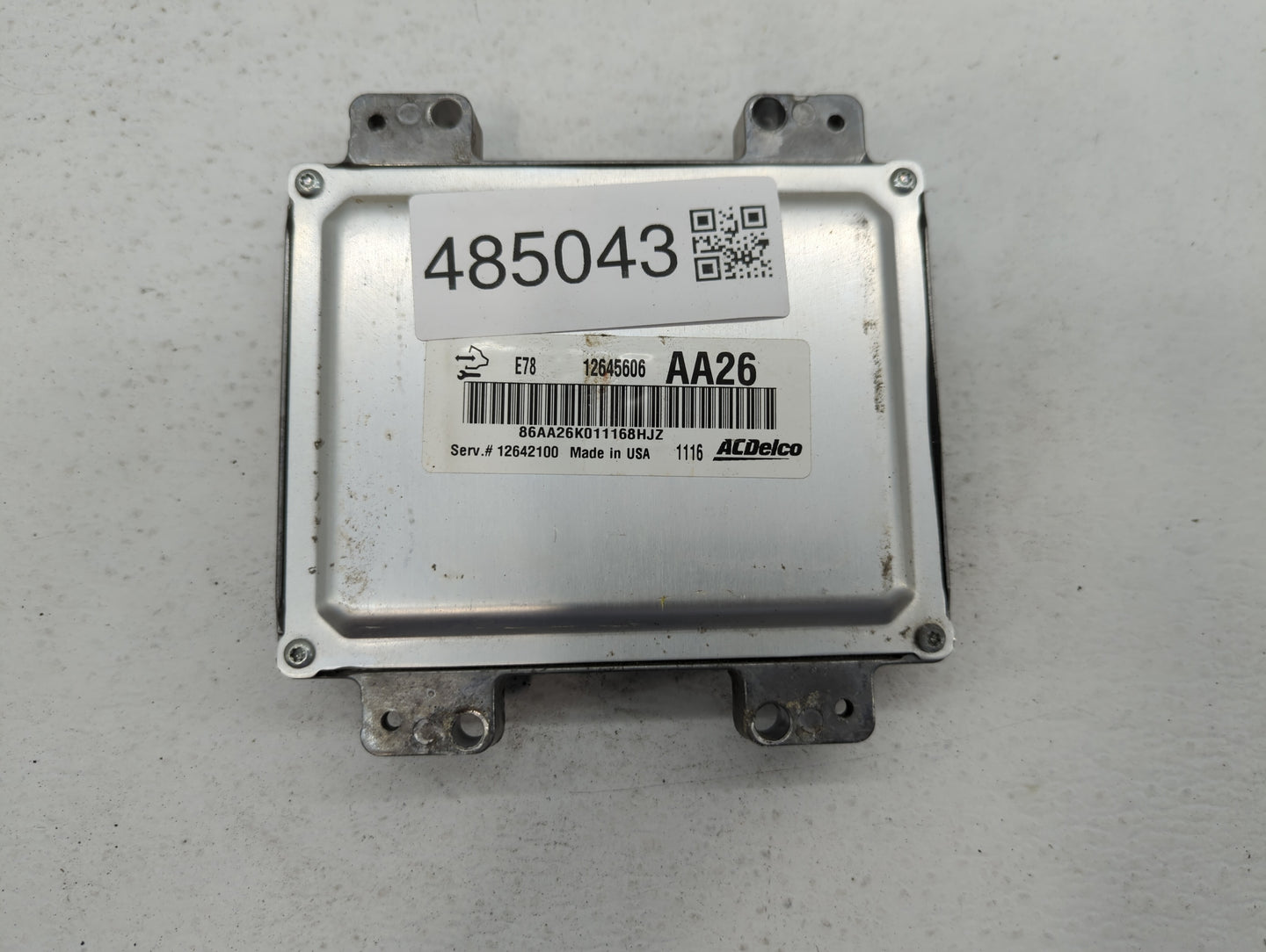 2011 Chevrolet Cruze PCM Engine Control Computer ECU ECM PCU OEM P/N:12642100 12645606, 12644081 Fits OEM Used Auto Parts - 