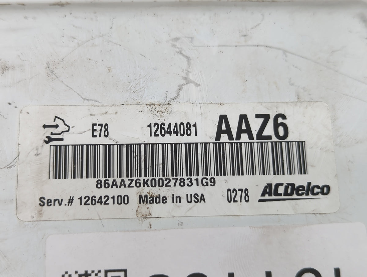 2011 Chevrolet Cruze PCM Engine Control Computer ECU ECM PCU OEM P/N:12642100 12645606, 12644081 OEM Used Auto Parts - Oemus