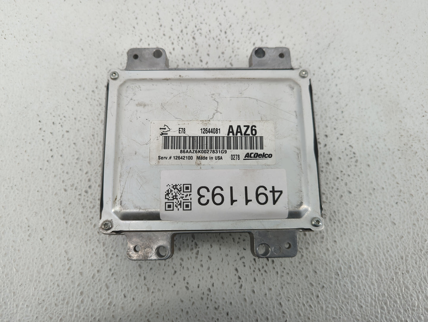 2011 Chevrolet Cruze PCM Engine Control Computer ECU ECM PCU OEM P/N:12642100 12645606, 12644081 Fits OEM Used Auto Parts - 