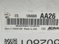 2011 Chevrolet Cruze PCM Engine Control Computer ECU ECM PCU OEM P/N:12642100 12645606, 12644081 Fits OEM Used Auto Parts - 