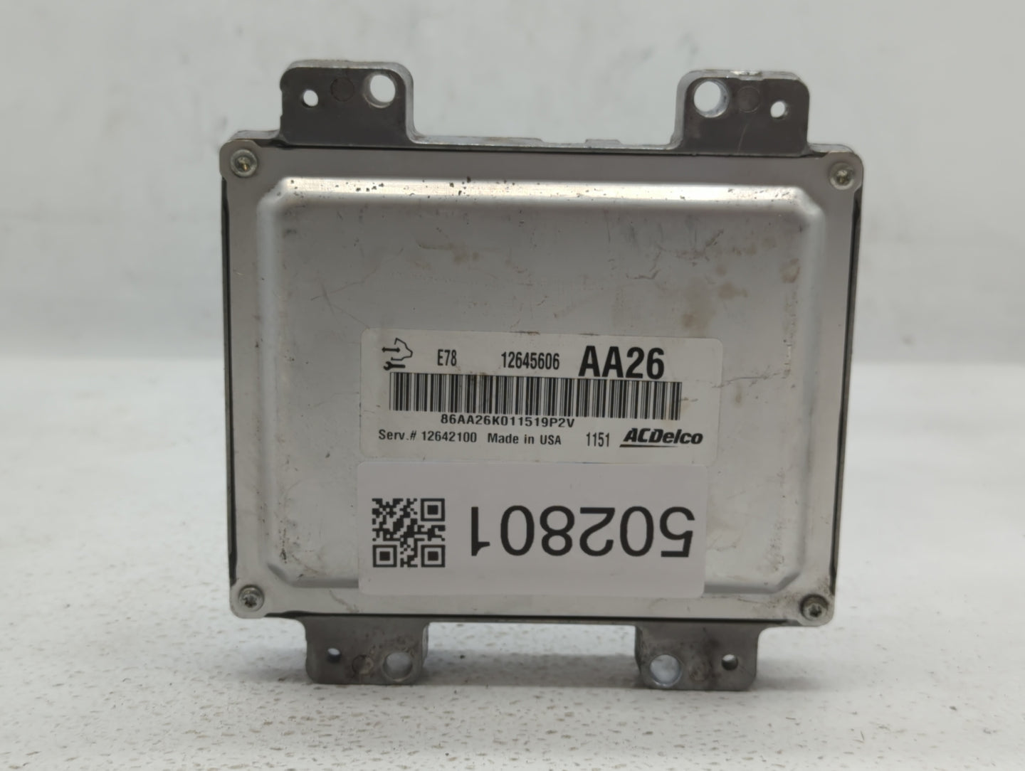 2011 Chevrolet Cruze PCM Engine Control Computer ECU ECM PCU OEM P/N:12642100 12645606, 12644081 Fits OEM Used Auto Parts - 