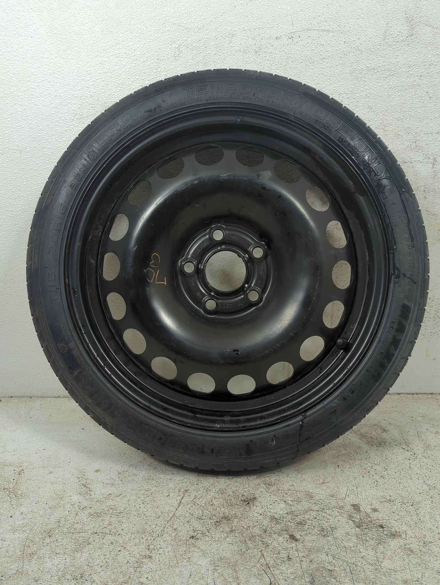 2011-2016 Chevrolet Cruze Spare Donut Tire Wheel Rim Oem 5036371 - Oemusedautoparts1.com