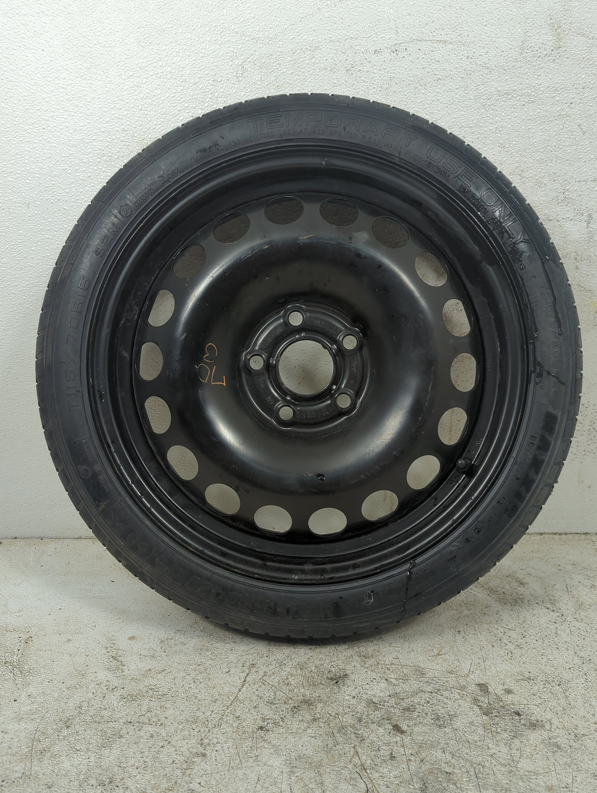 2011-2016 Chevrolet Cruze Spare Donut Tire Wheel Rim Oem 5036371 - Oemusedautoparts1.com