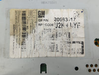 2011-2012 Chevrolet Cruze Radio AM FM Cd Player Receiver Replacement P/N:20983517 Fits Fits 2010 2011 2012 OEM Used Auto Par