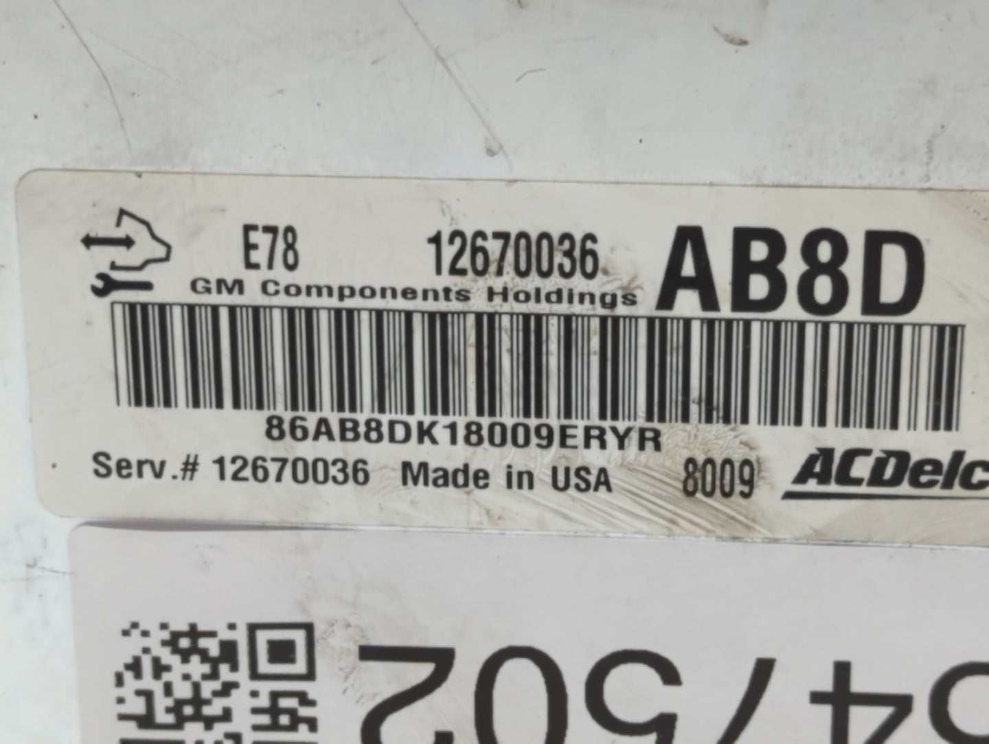 2011 Chevrolet Cruze PCM Engine Control Computer ECU ECM PCU OEM P/N:12670036 12645606, 12642100 Fits OEM Used Auto Parts - 