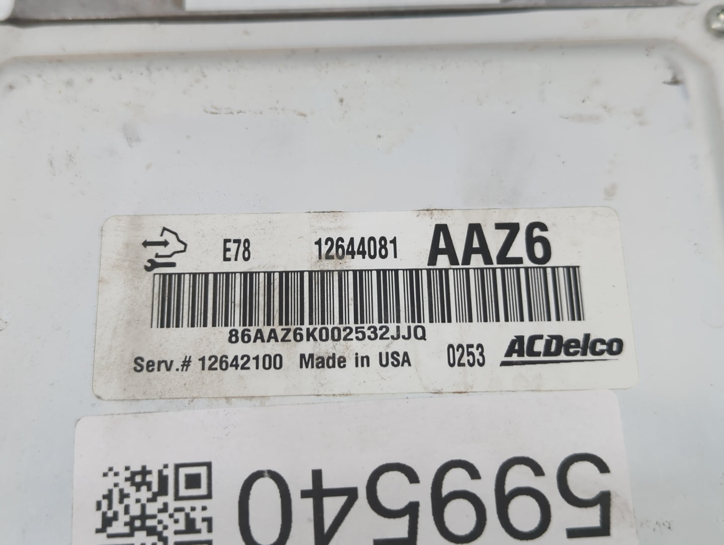 2011 Chevrolet Cruze PCM Engine Control Computer ECU ECM PCU OEM P/N:126440881 Fits OEM Used Auto Parts - Oemusedautoparts1.