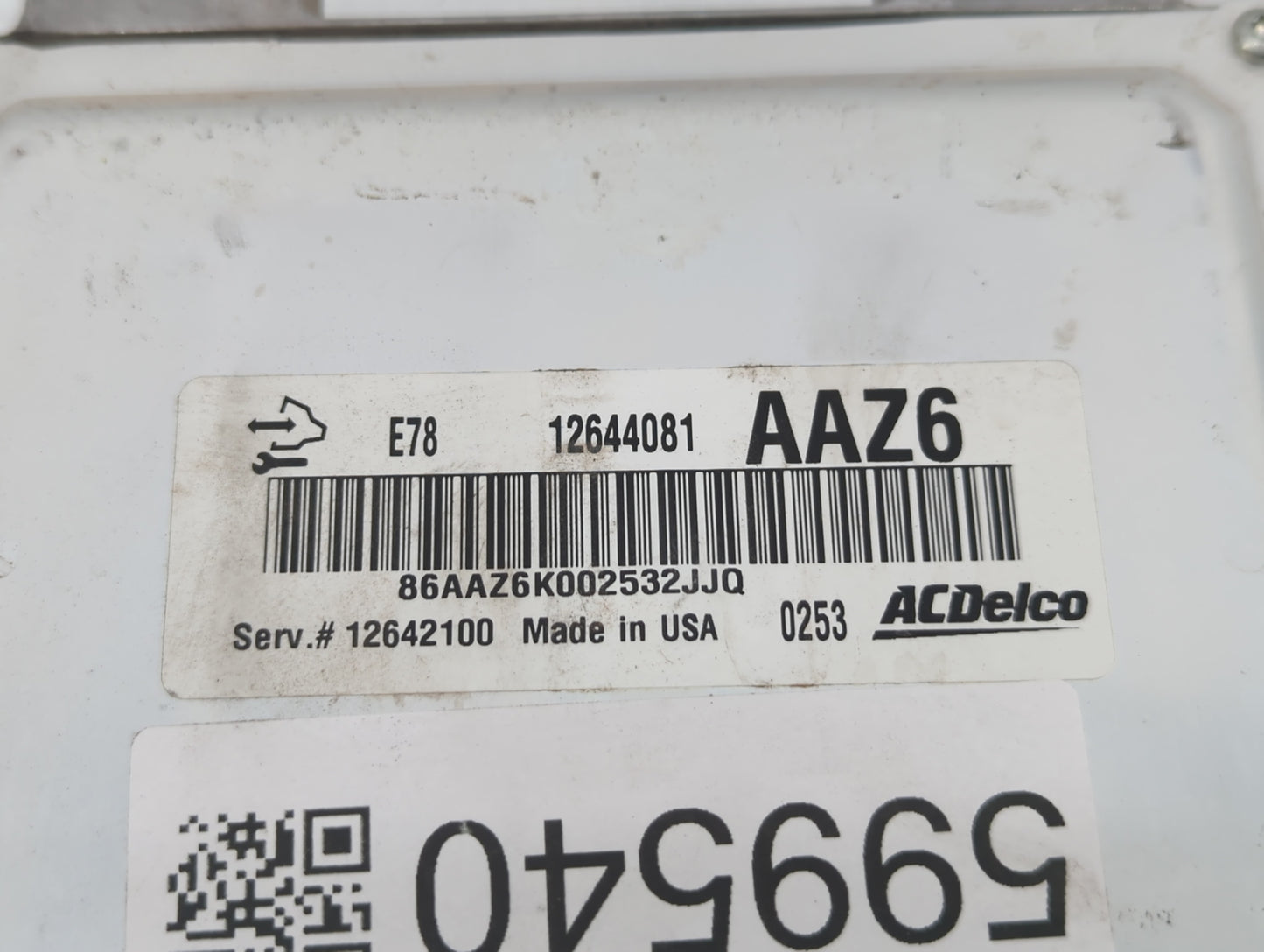 2011 Chevrolet Cruze PCM Engine Control Computer ECU ECM PCU OEM P/N:126440881 Fits OEM Used Auto Parts - Oemusedautoparts1.